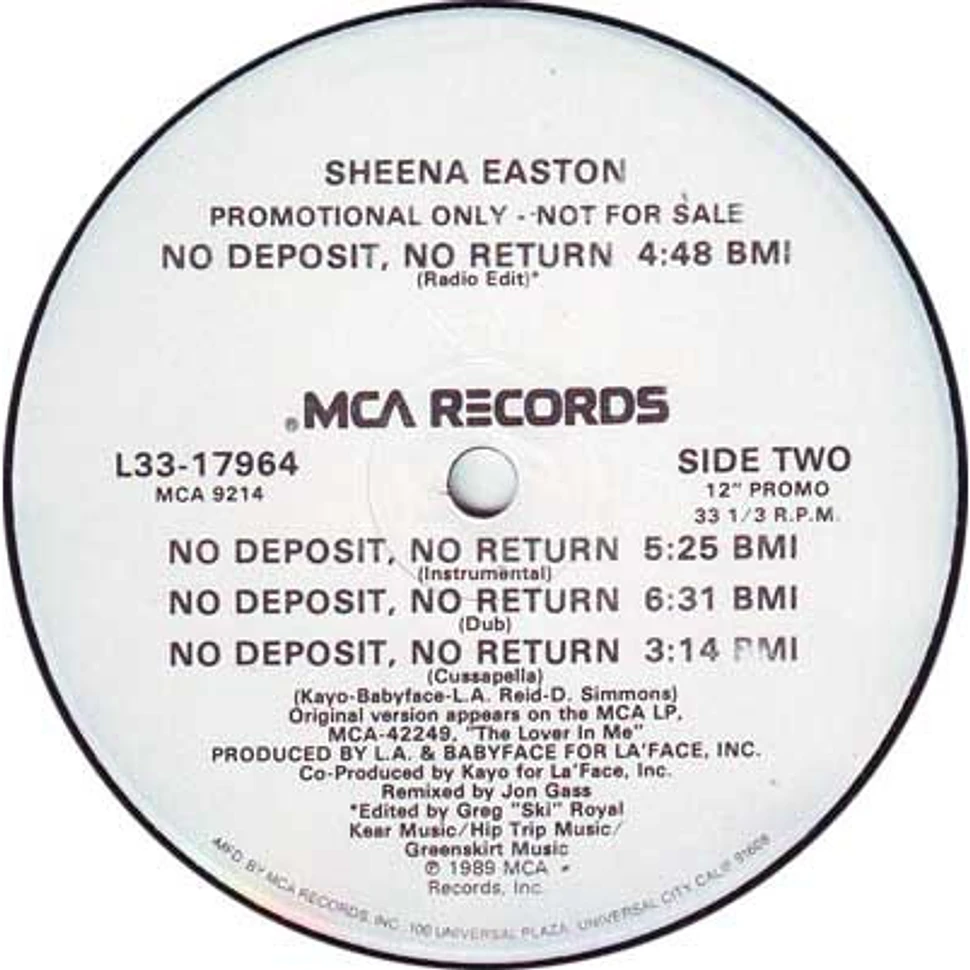 Sheena Easton - No Deposit, No Return