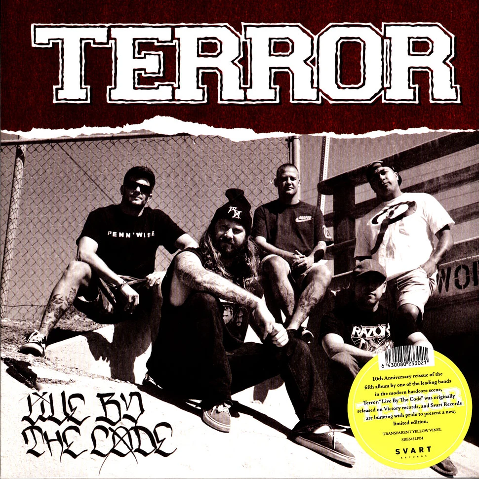 Terror - Live By The Code Limited Yellow Vinyl Edition