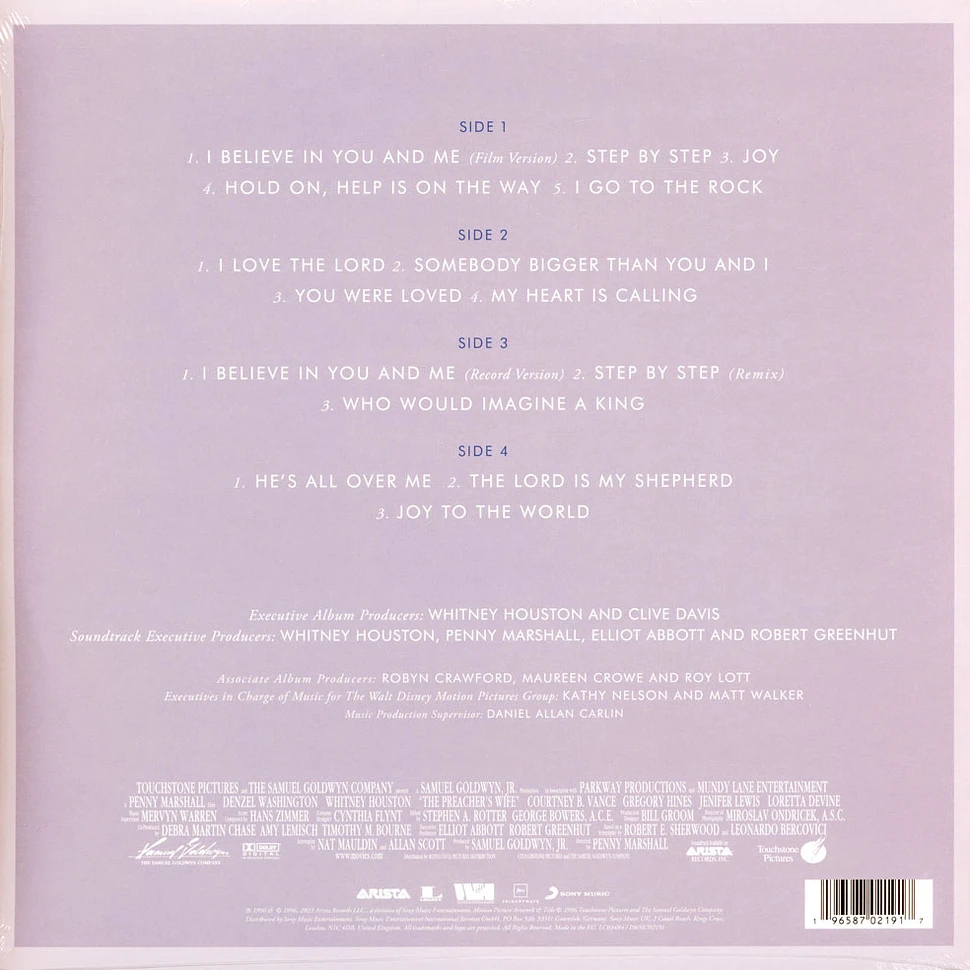 Whitney Houston - The Preacher's Wife Black Vinyl Edition