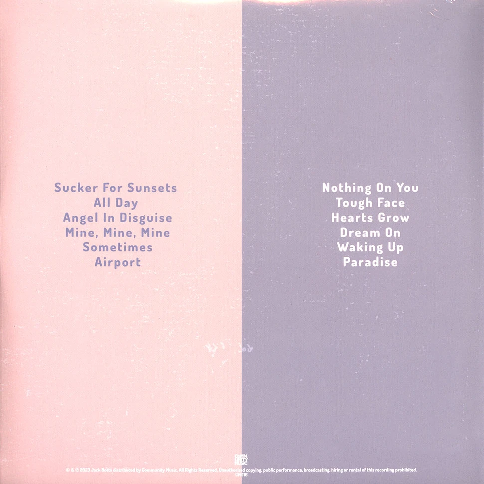Jack Botts - Sucker For Sunsets Pink Vinyl Edition
