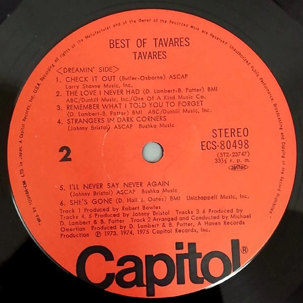 Tavares - Best Of Tavares