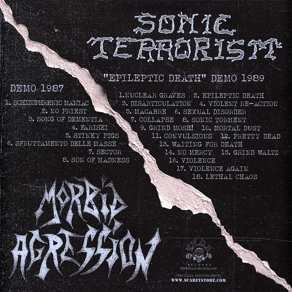 Sonic Terrorism / Morbid Agression - Split Lp Smokey Grey Vinyl Edition