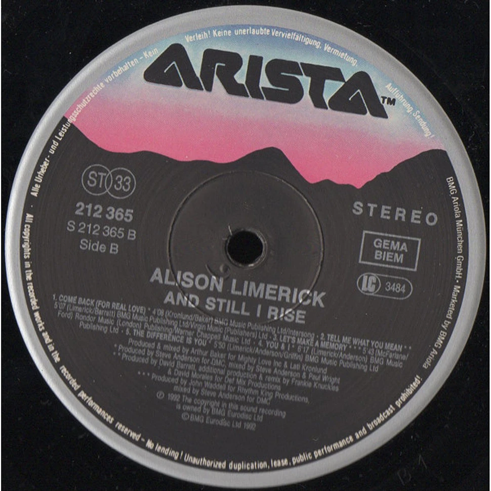 Alison Limerick - And Still I Rise