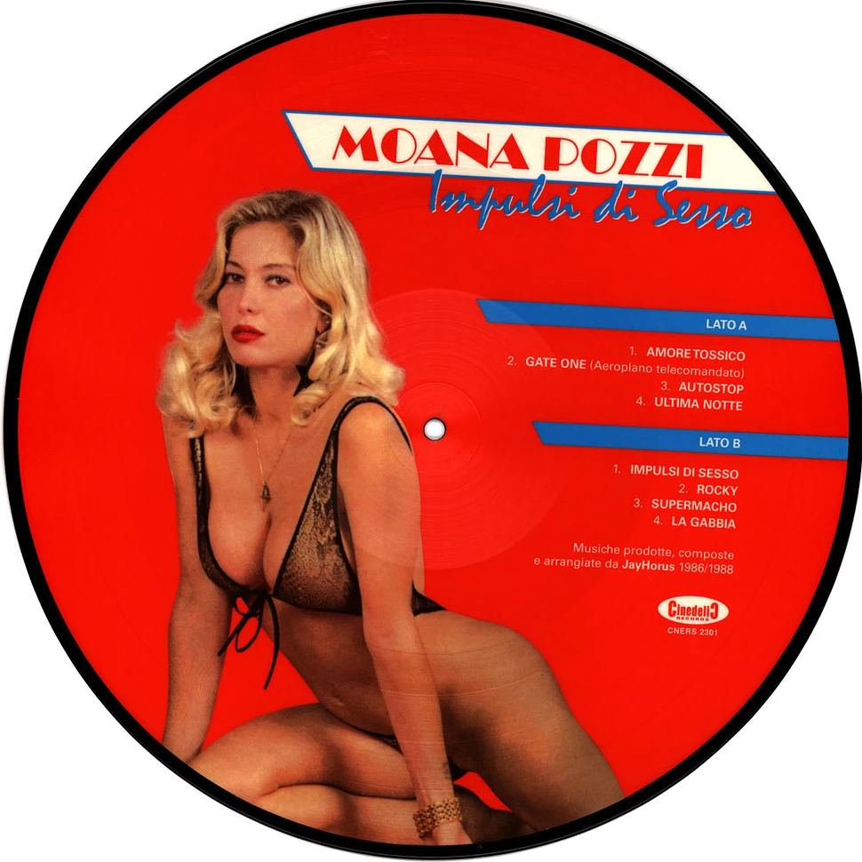 Moana Pozzi - Impulsi Di Sesso Picture Disc Vinyl Edition - Vinyl LP - 1989 - EU