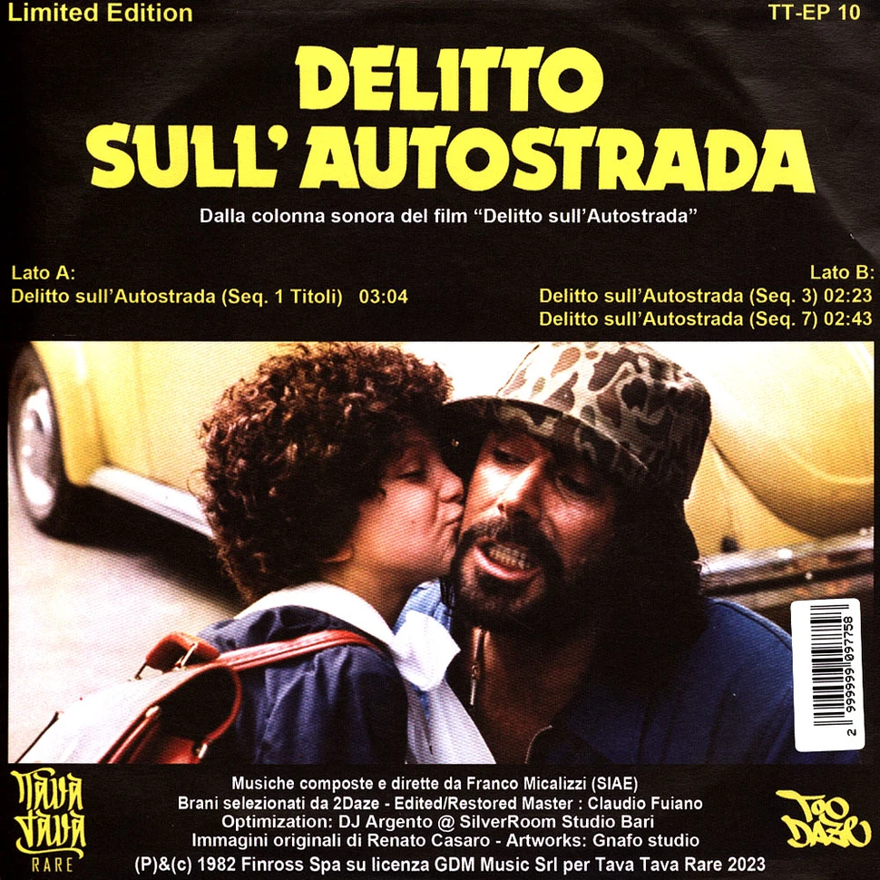 Franco Micalizzi - Delitto Sull'autostrada Clear Yellow Vinyl Edition