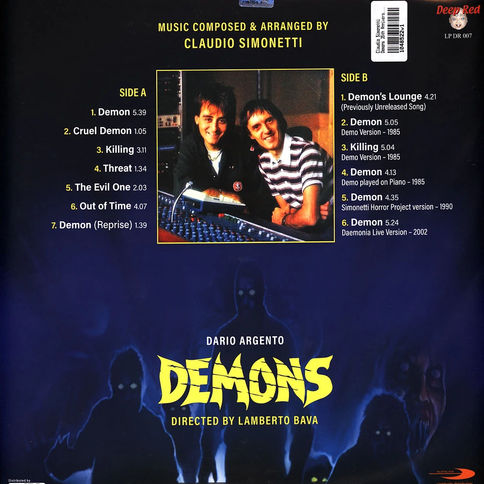 Claudio Simonetti - Demons 35th Anniversary Vinyl Red Vinyl Edition