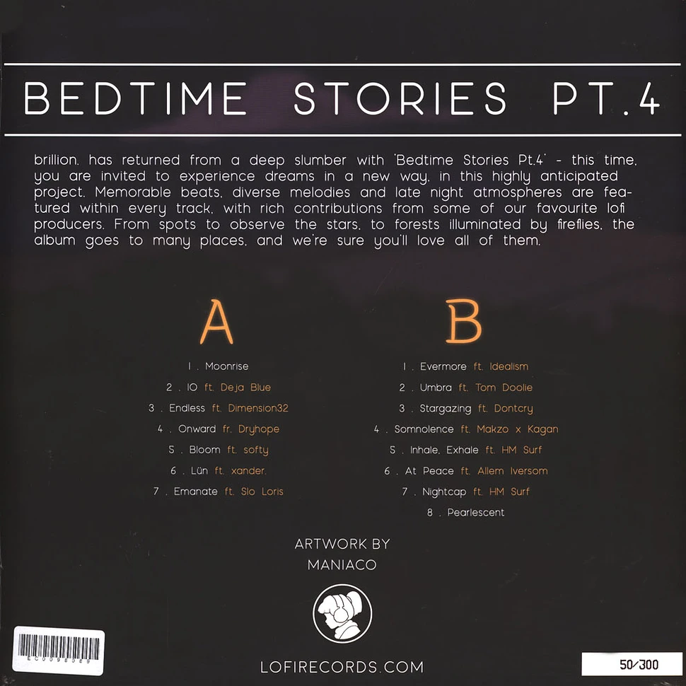 Brillion - Bedtime Stories Pt.4 Yellow Vinyl Edition