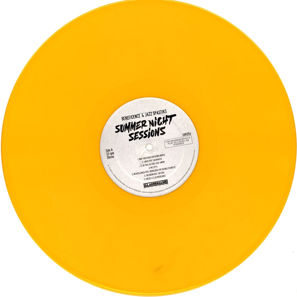 Beneficence & Jazz Spastiks - Summer Night Sessions HHV Exclusive Yellow Vinyl Edition