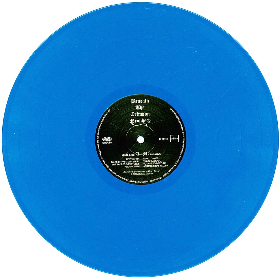 Diabolic Night - Beneath The Crimson Prophecy Blue Vinyl Edition