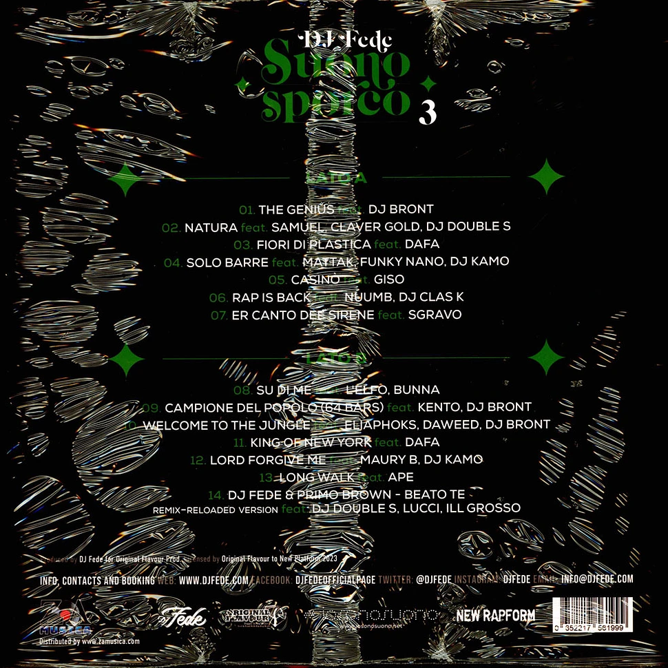 DJ Fede - Suono Sporco 3 Green Vinyl Edition