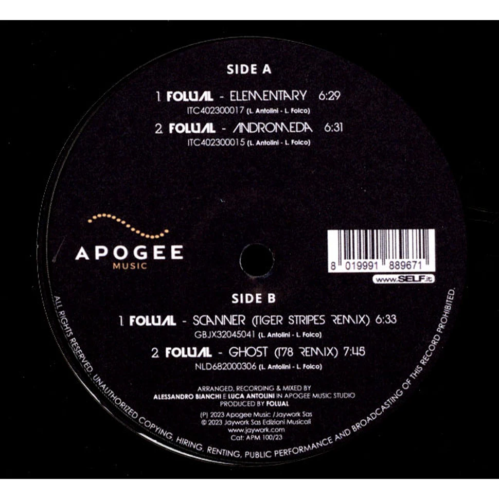 Folual - Apogee Music 001