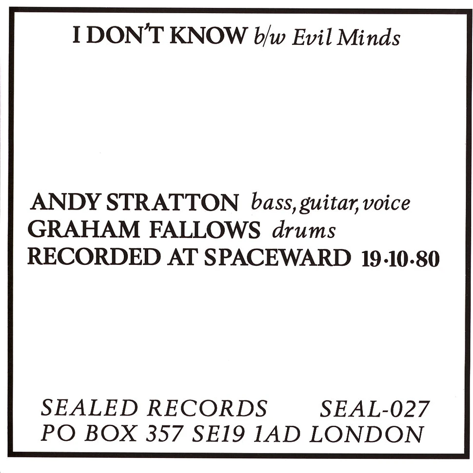 Andy Stratton - I Don?T Know