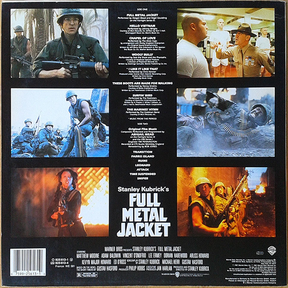 V.A. OST Stanley Kubrick's Full Metal Jacket Vinyl LP EU
