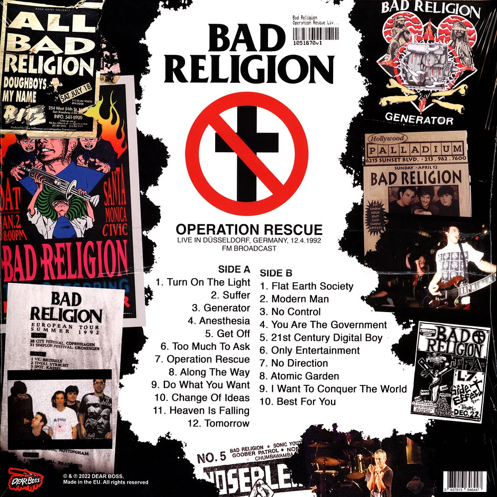 Bad Religion - Operation Rescue Live In Düsseldorf 1992