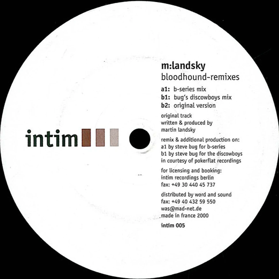 Martin Landsky - Bloodhound - Remixes