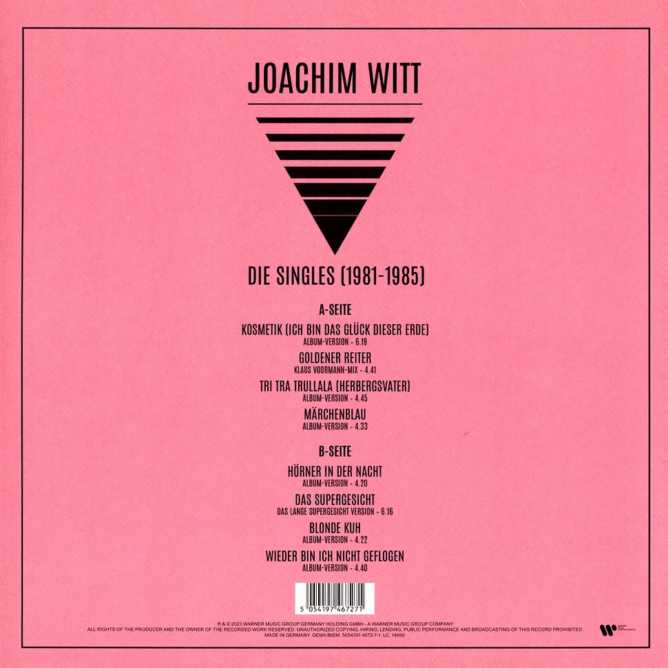 Joachim Witt - Die Singles 1981-1985 2023 Remastered