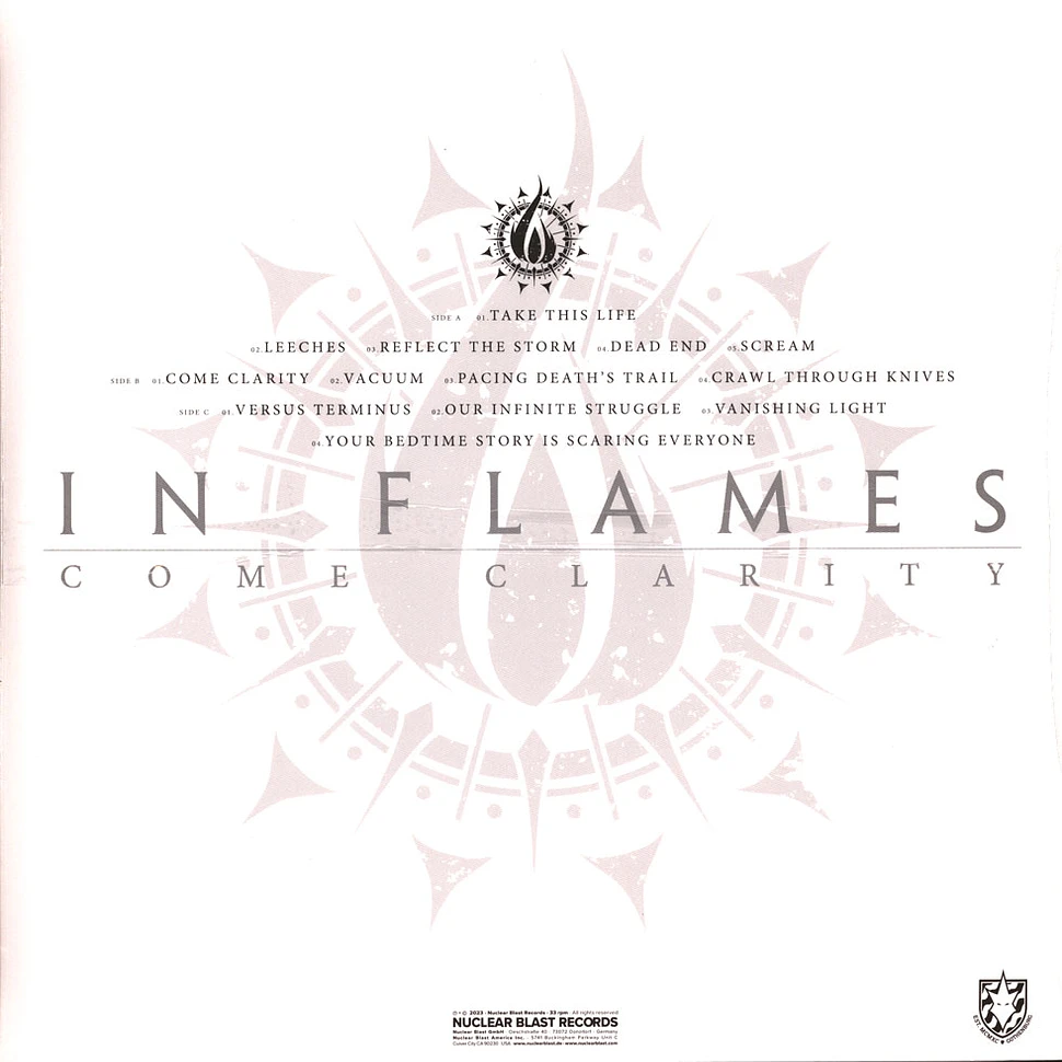 In Flames - Come Clarity Transparent Violet Vinyl Edition