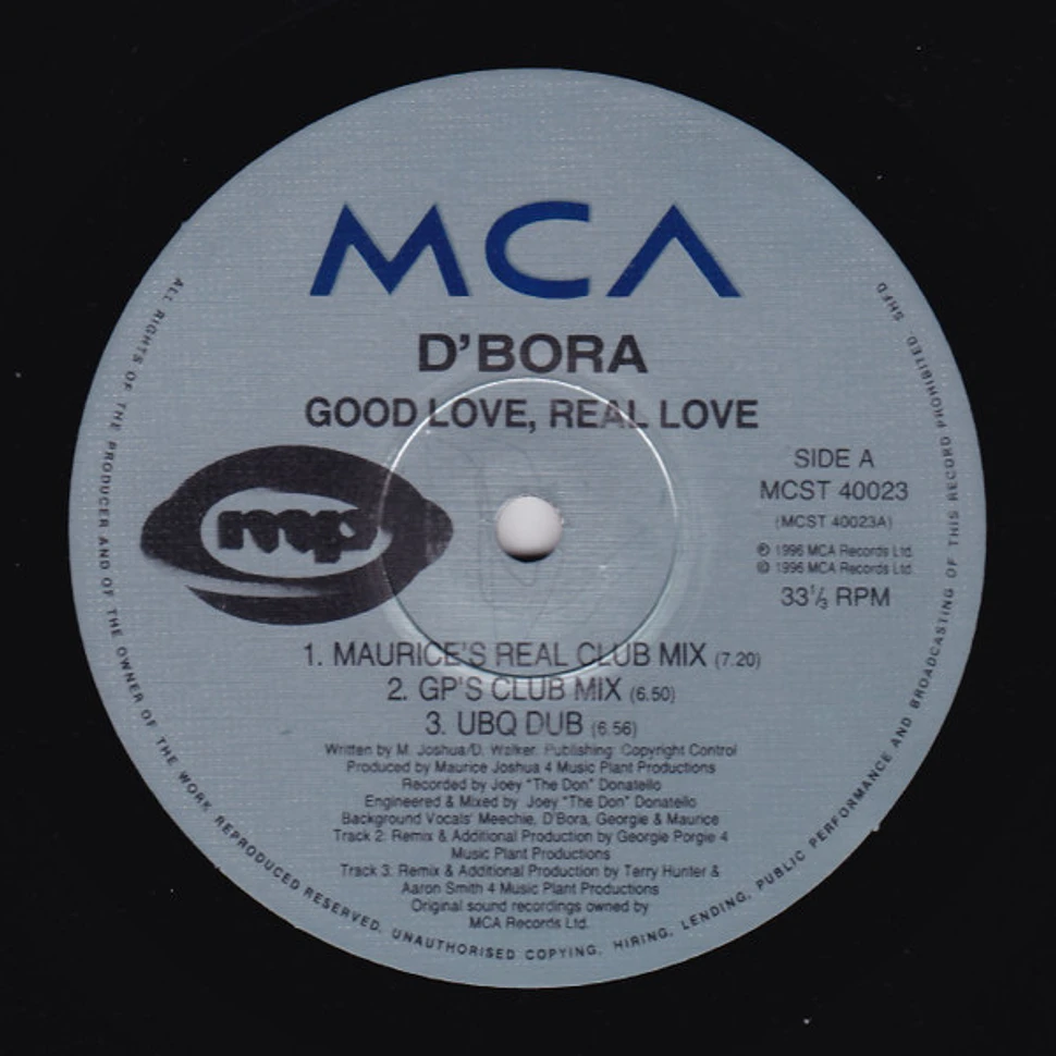 D'Bora - Good Love, Real Love