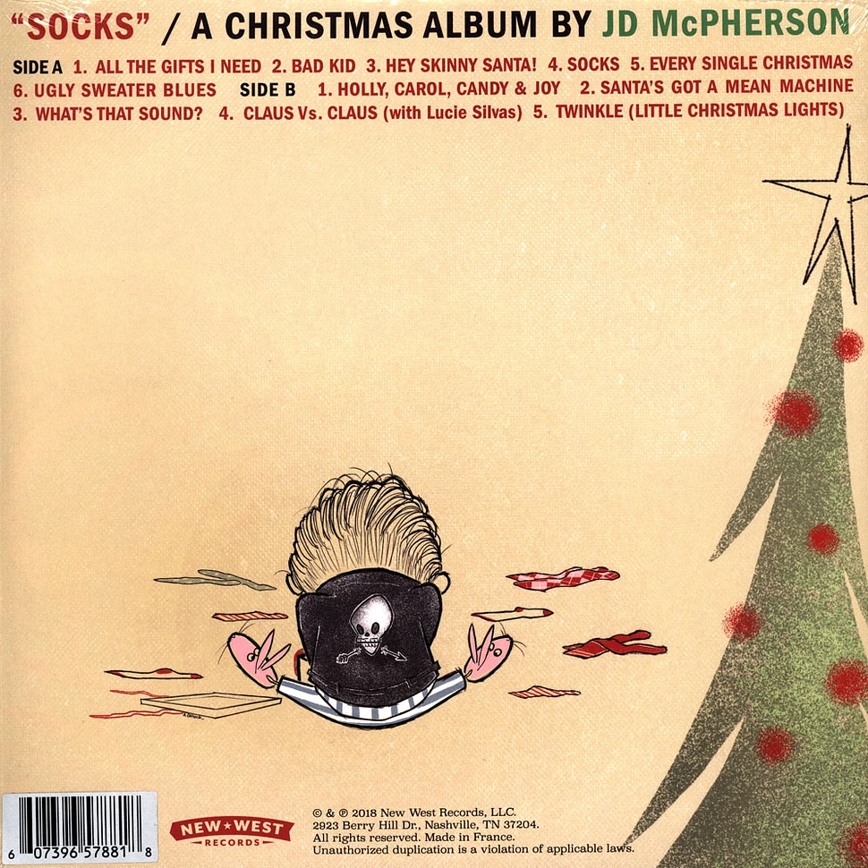 JD McPherson - Socks Marbled Red Vinyl Edition