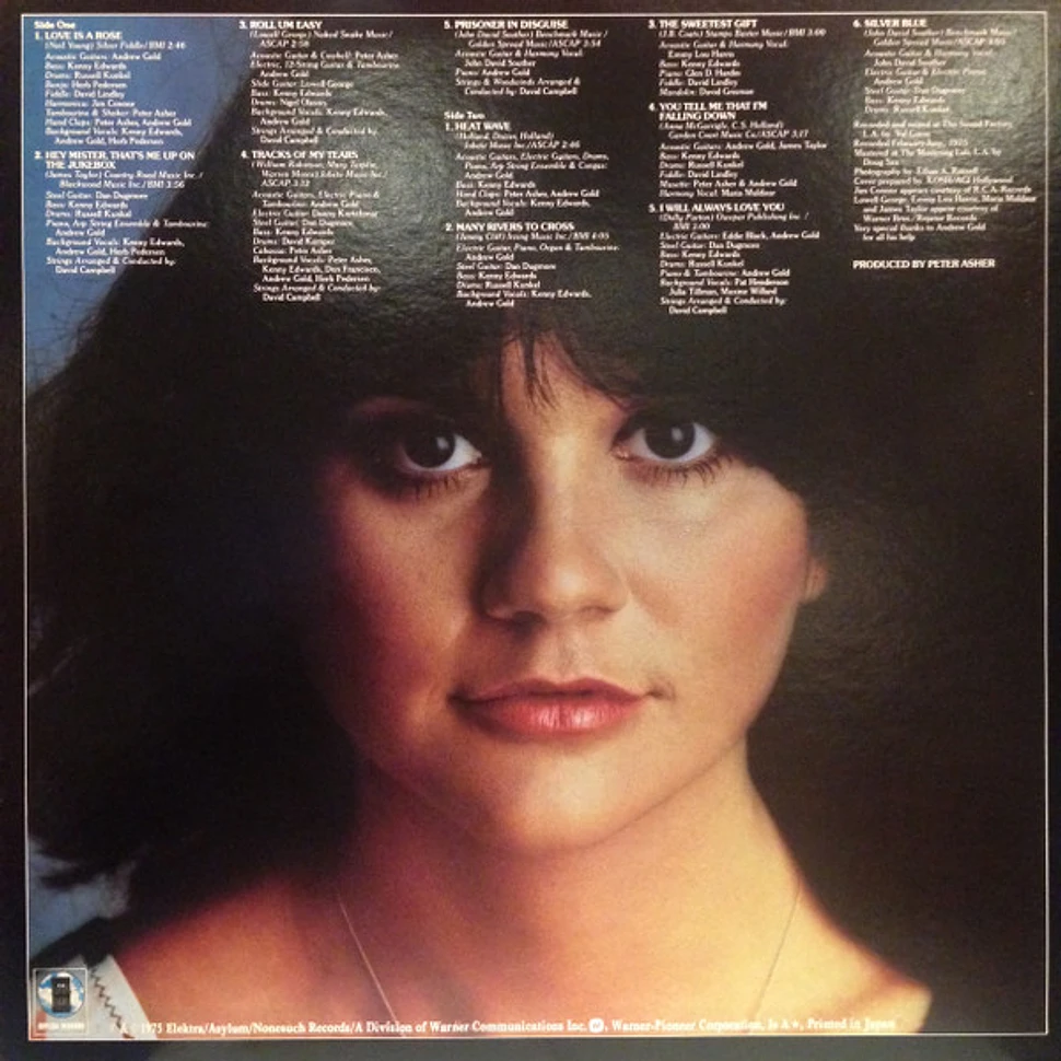 Linda Ronstadt - Prisoner In Disguise - Vinyl LP - 1975 - JP - Reissue ...