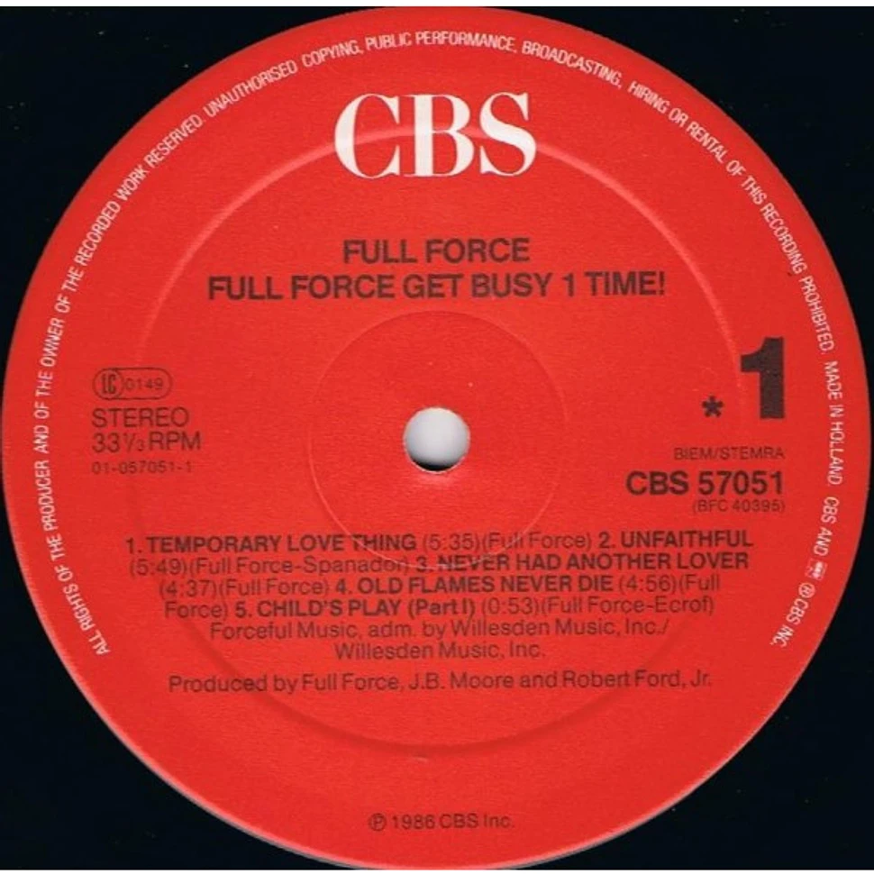 Full Force - Full Force Get Busy 1 Time!