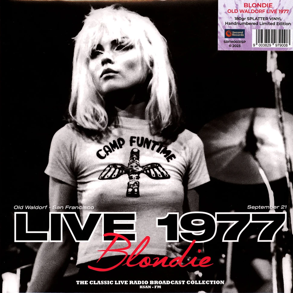 Blondie - Old Waldorf Live 1977 Clear / Violet Splatter Vinyl Edition