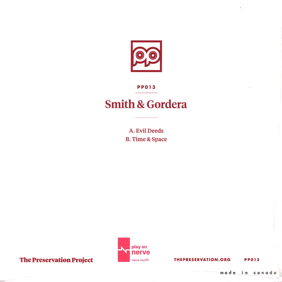 Smith & Gordera - Evil Deeds / Time & Space Pink Vinyl Edition