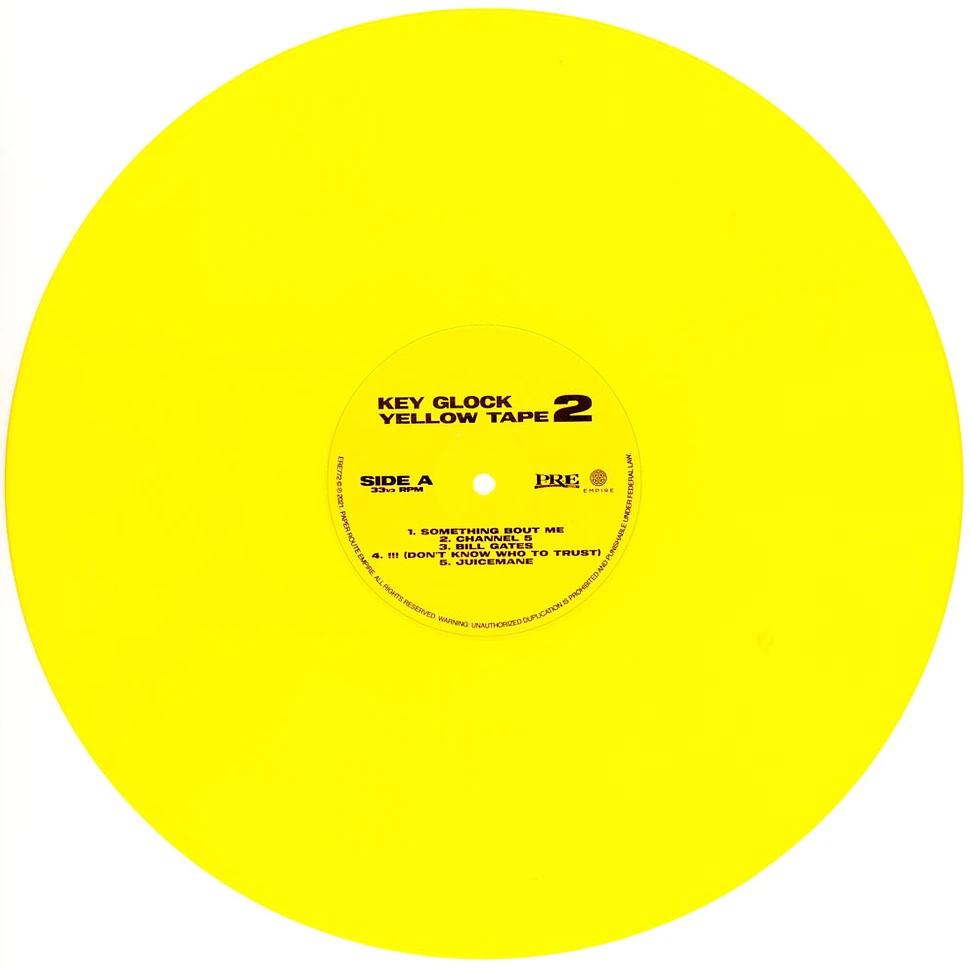 Key Glock - Yellow Tape 2 Yellow Vinyl Edition