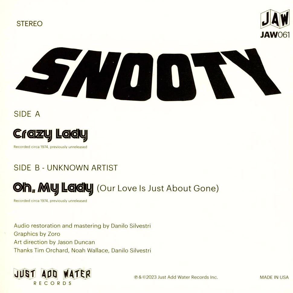 Snooty / Unknown - Crazy Lady / Oh My Lady (Our Love Is Just About Gone)