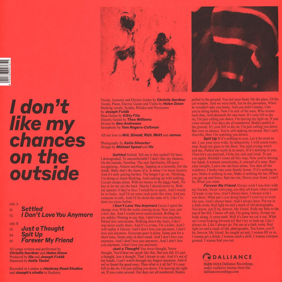Lilo - I Don't Like My Chances On The Outside Red Vinyl Edition