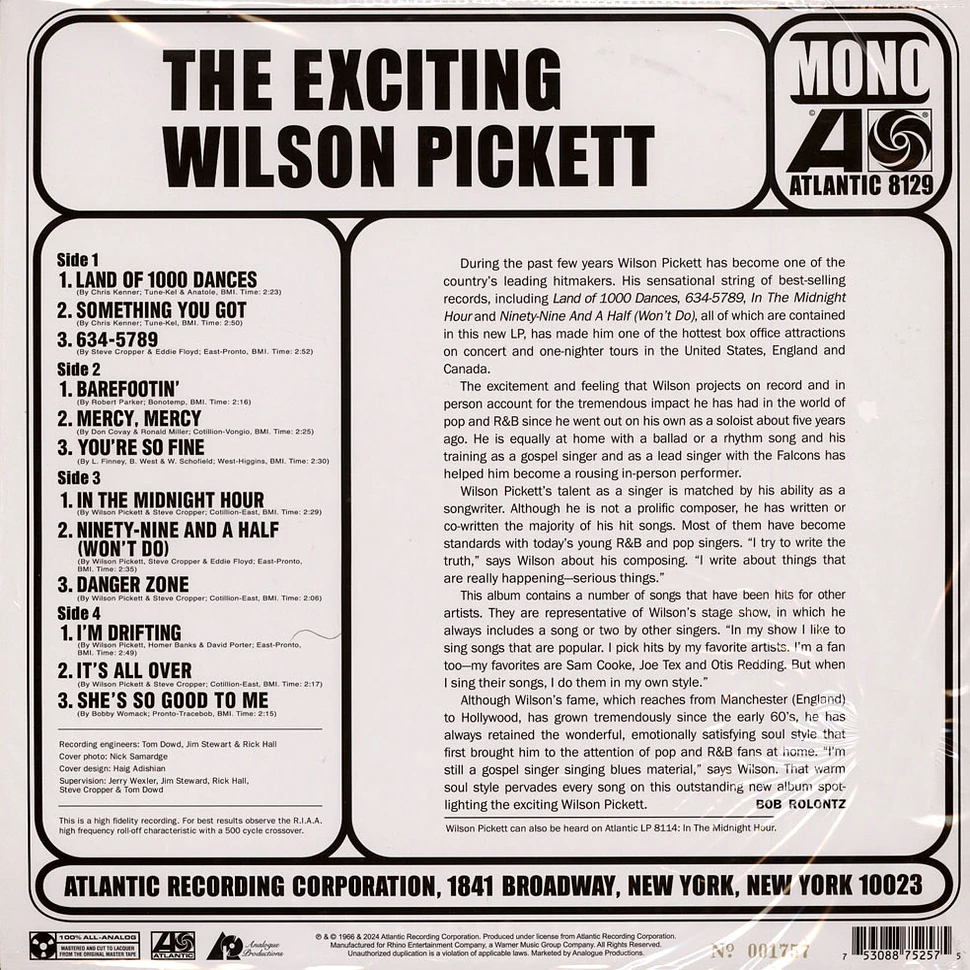 Wilson Pickett - The Exciting Wilson Pickett Atlantic 75 Series