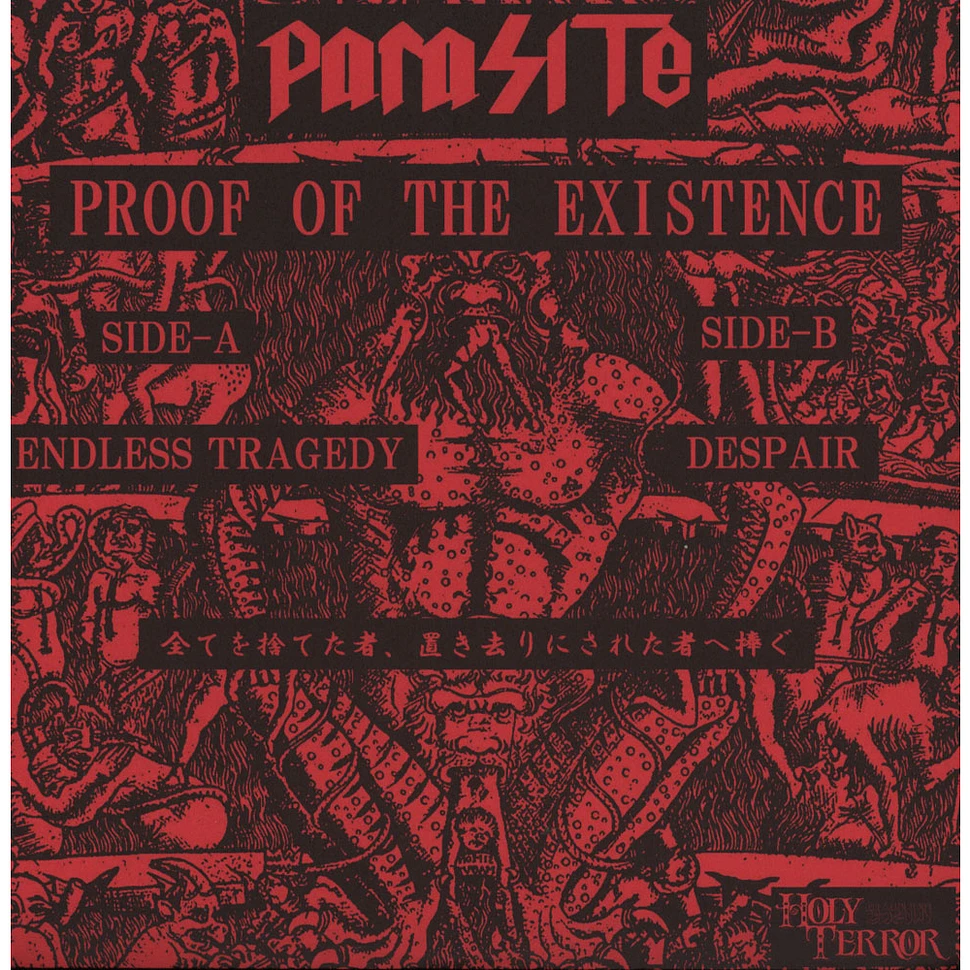 Parasite - Proof Of The Existence Red Cover Black Vinyl Edition