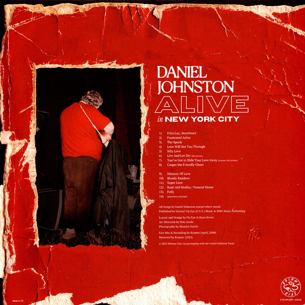 Daniel Johnston - Alive In New York City White Vinyl Edition