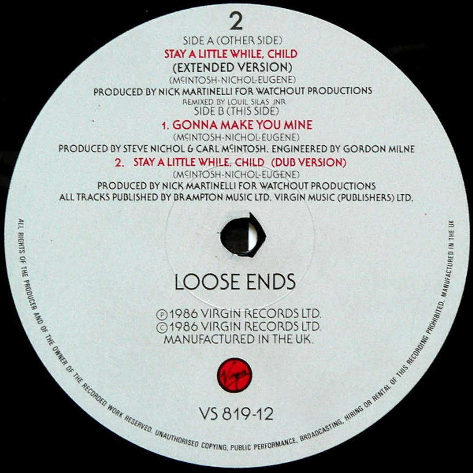 Loose Ends - Stay A Little While, Child