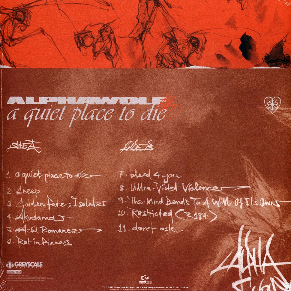 Alpha Wolf - A Quiet Place To Die Opaque Orange Vinyl Edition