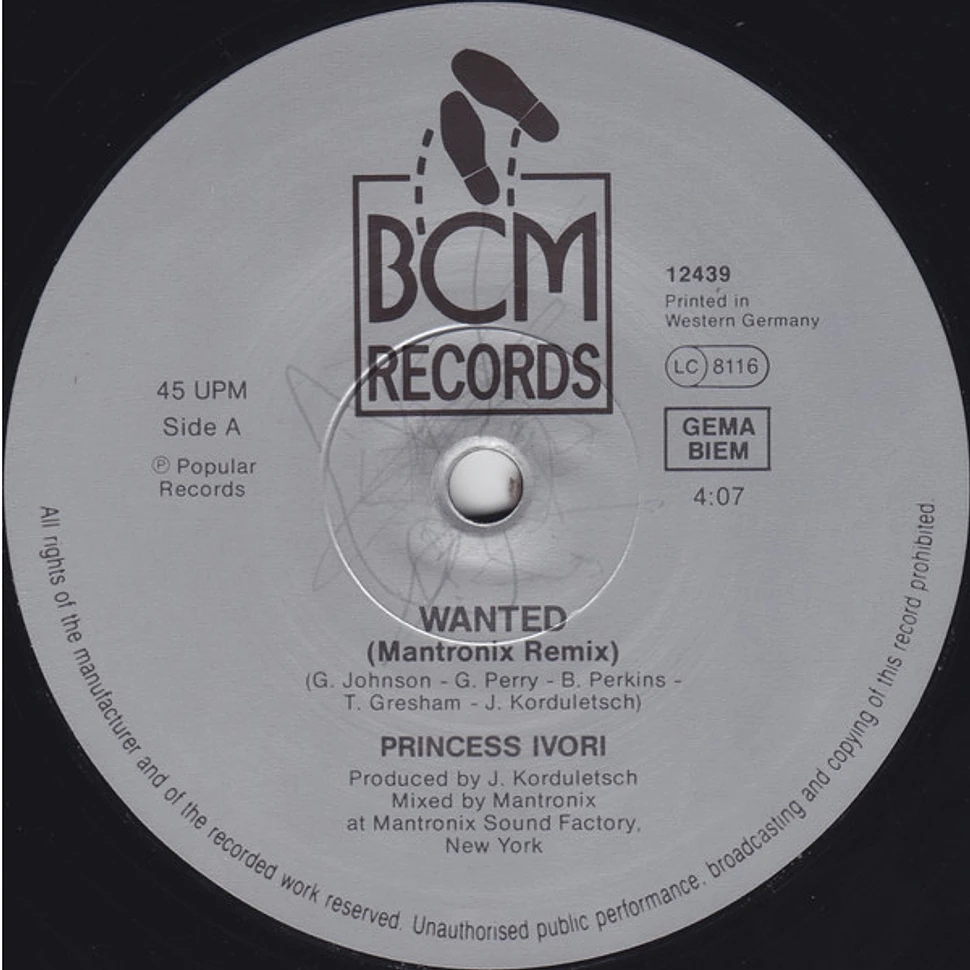 Princess Ivori - Wanted (Mantronix Remix)