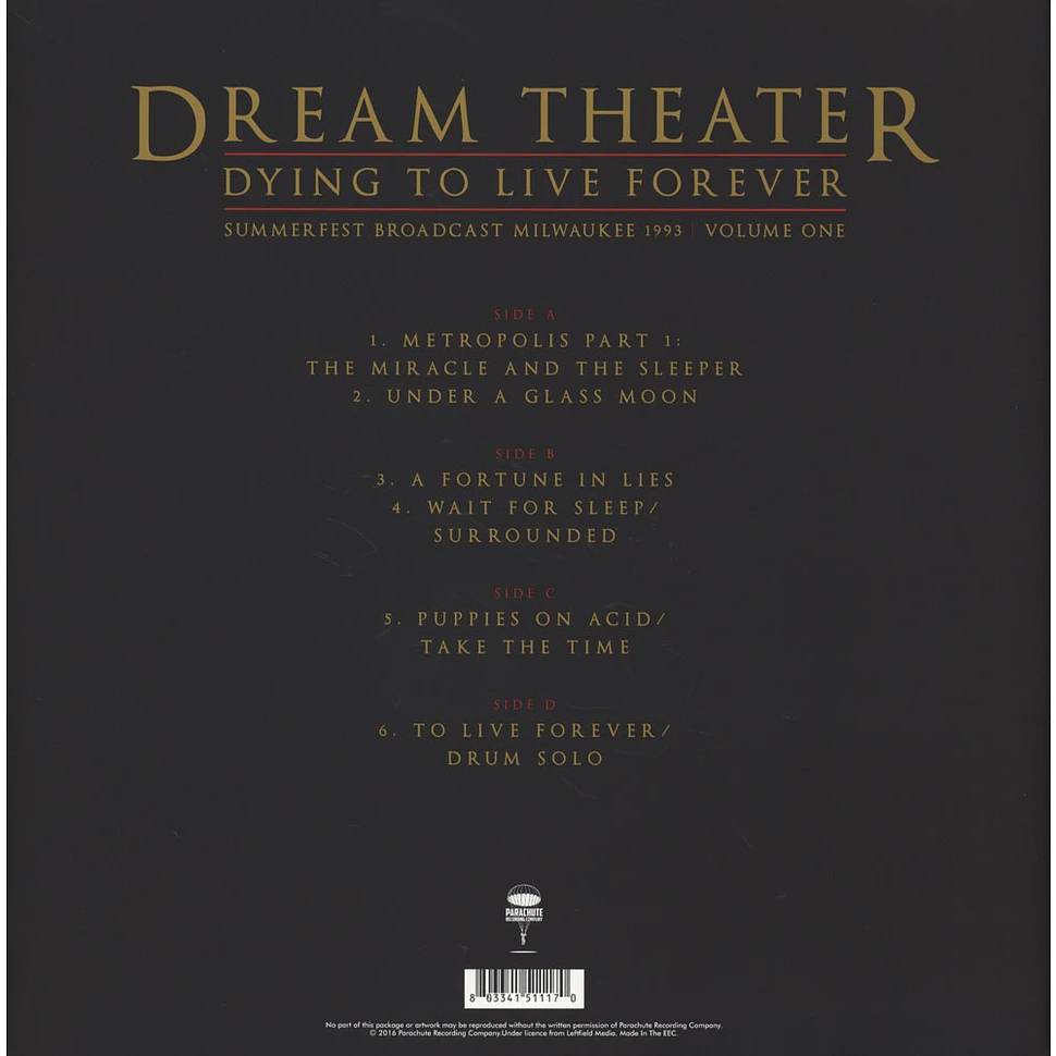 Dream Theater - Dying To Live Forever - Milwaukee 1993 Volume 1