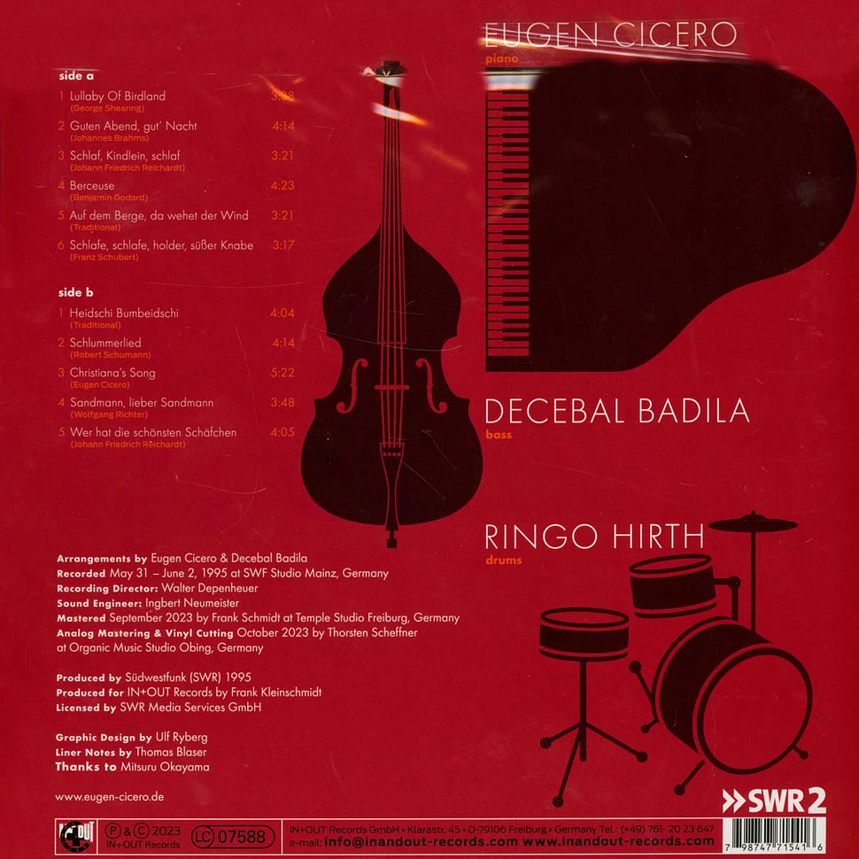 Eugen Cicero Trio - Lullabies Black