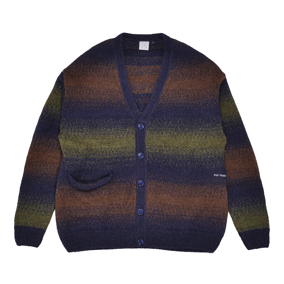 Pop Trading Company - Striped Knitted Cardigan