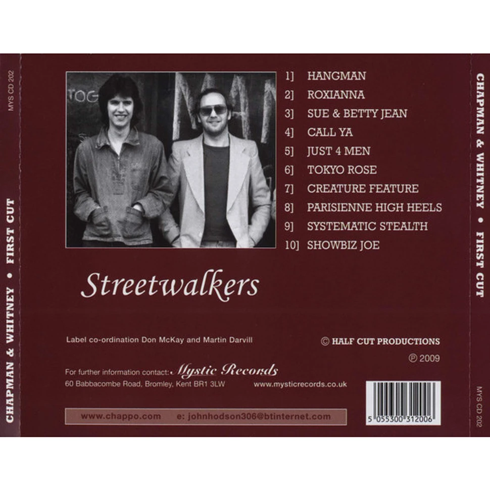 Chapman-Whitney - First Cut - Streetwalkers