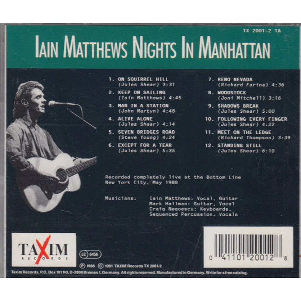 Iain Matthews - Nights In Manhattan