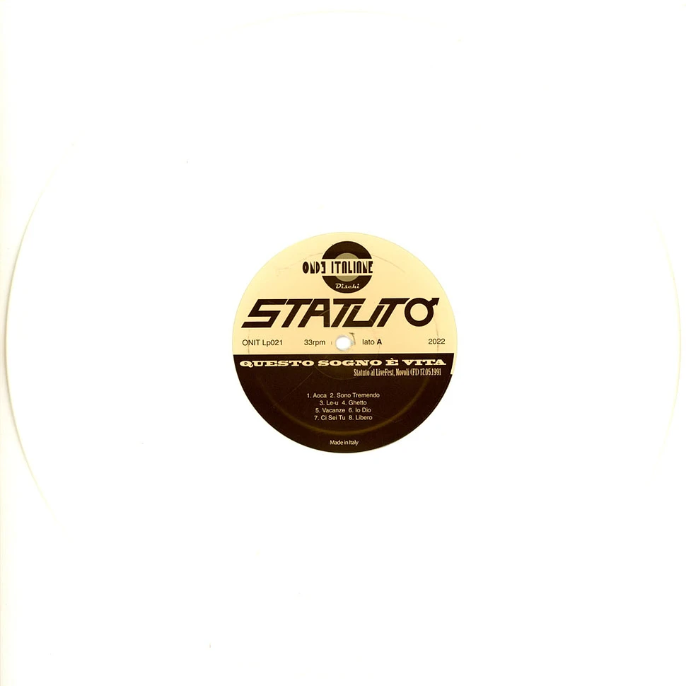 Statuto - Questo Sogno E' Vita White Vinyl Edition