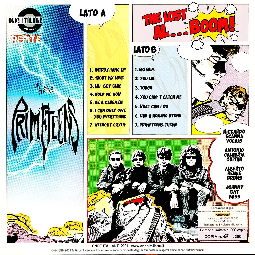 Primeteens - The Lost Album Color Vinyl Edition