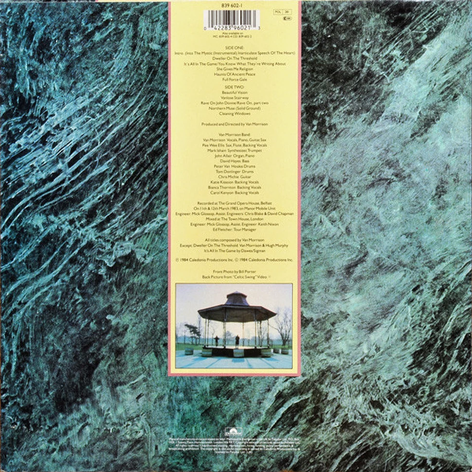 Van Morrison Live At The Grand Opera House Belfast Vinyl LP 1989 UK Reissue HHV