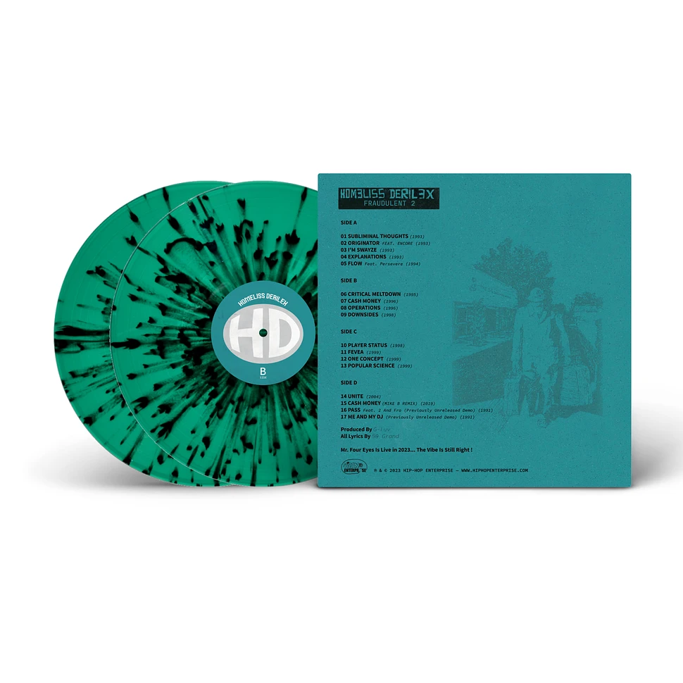 Homeliss Derilex - Fraudulent 2 HHV Exclusive Splatter Vinyl Edition ...