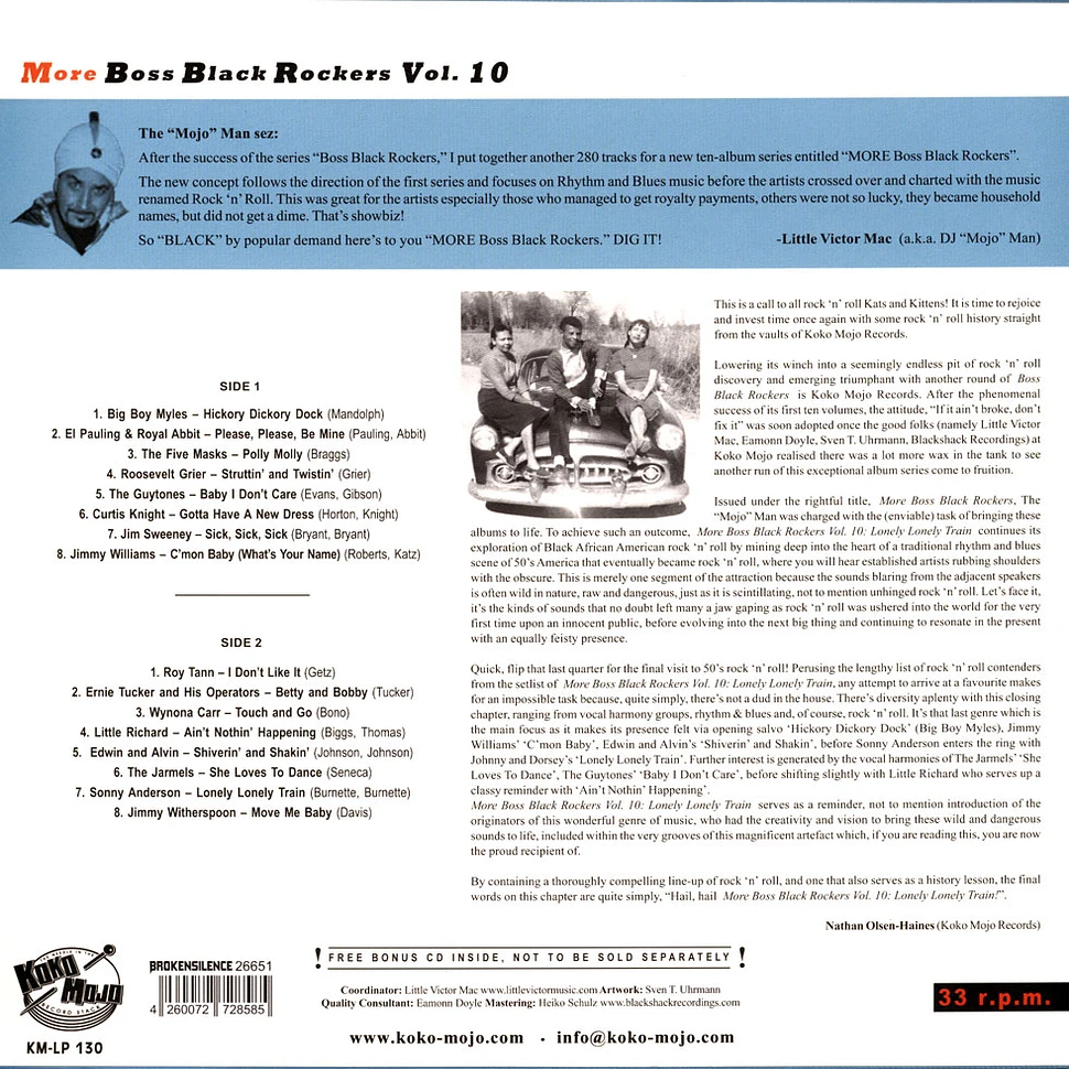V.A. - More Boss Black Rockers Volume 10 Lonely Train