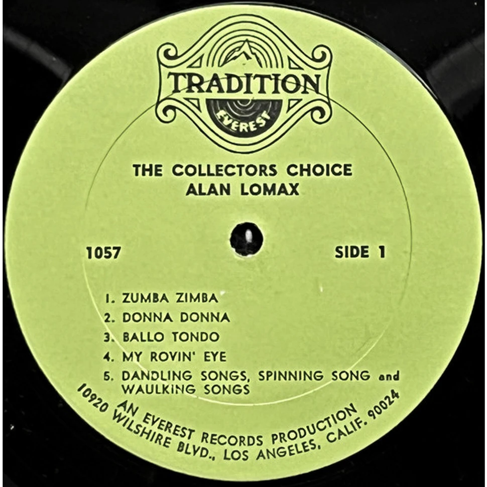 V.A. - The Collectors Choice, From The Pioneer Collector Of Authentic Folk Songs Alan Lomax