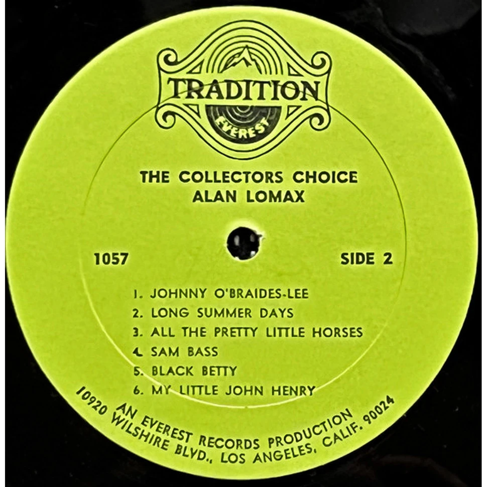 V.A. - The Collectors Choice, From The Pioneer Collector Of Authentic Folk Songs Alan Lomax