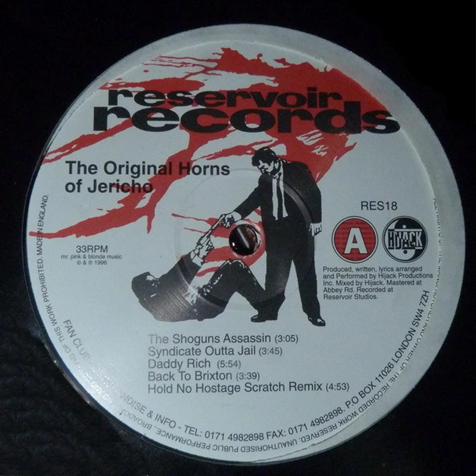 Hijack The Original Horns Of Jericho / Instrumental Movie Sound Track