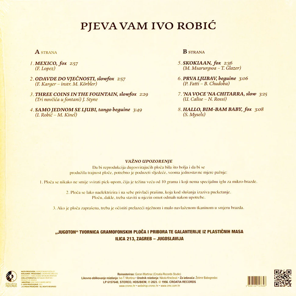 Ivo Robic - Pjeva Vam Ivo Robic